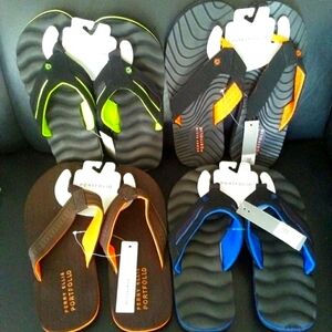 🌴4 Perry Ellis Men's Sandals Size 9,10,11,12 Flip Flops Shoes